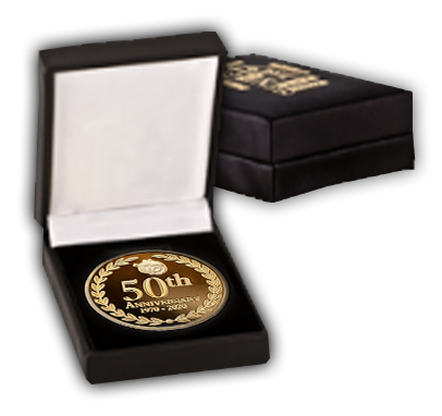 Aangepaste 24K gouden munt in premium verpakking