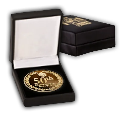 Aangepaste 24K gouden munt in premium verpakking