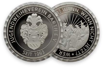 zilveren munten op maat